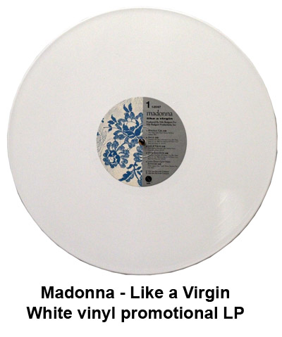 madonna white vinyl promo LP