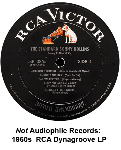 rca dynagroove - not audiophile records