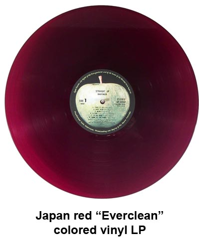 japan red vinyl LP