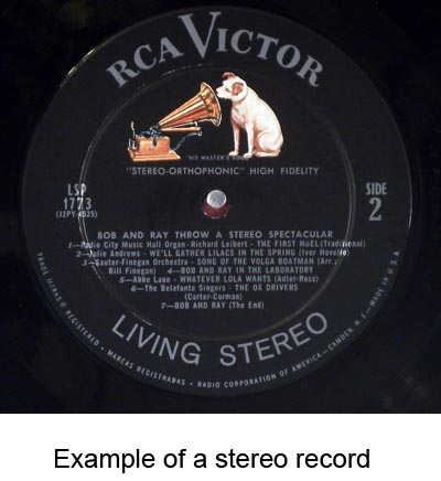 stereo vinyl records