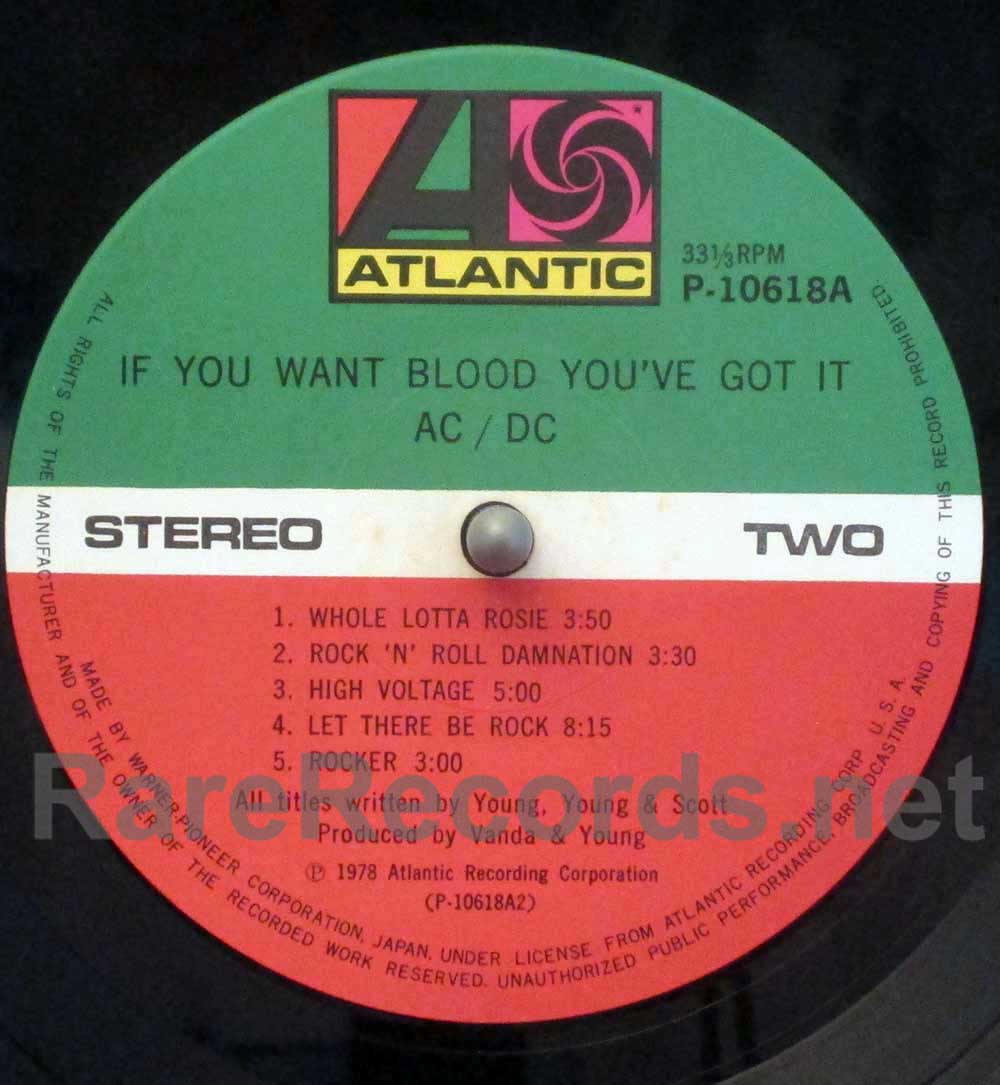 AC/DC – If You Blood You've Got It original Japan LP obi