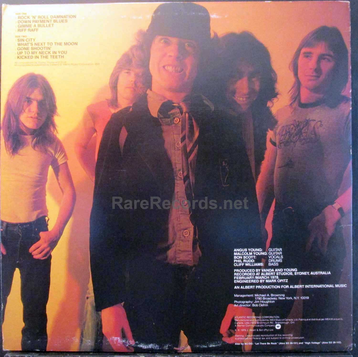 – 1978 red vinyl Canada LP