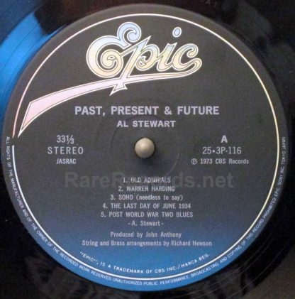 Al Stewart - Past, Present & Future 1979 Japan LP