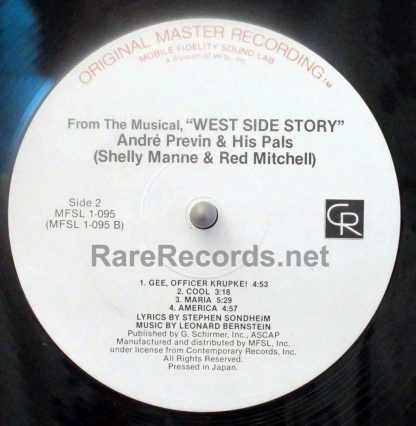 andre previn west side story mobile fidelity lp