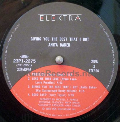Anita Baker - Giving You the Best That I Got Japan LP