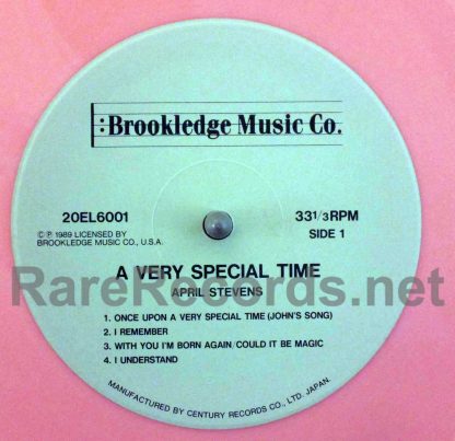 april stevens - a very special time japan pink vinyl LP