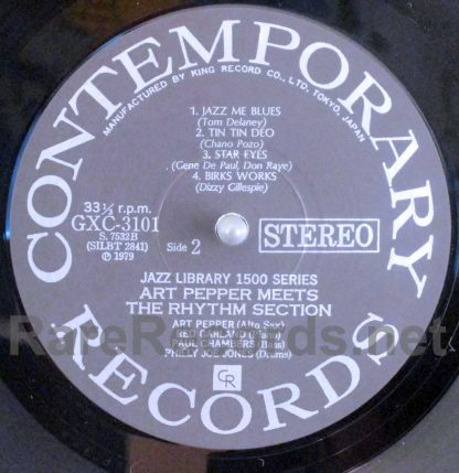 art pepper - meets the rhythm section japan LP