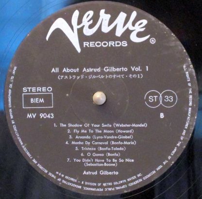 All About Astrud Gilberto japan lp