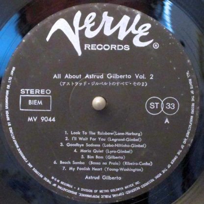 All About Astrud Gilberto japan lp