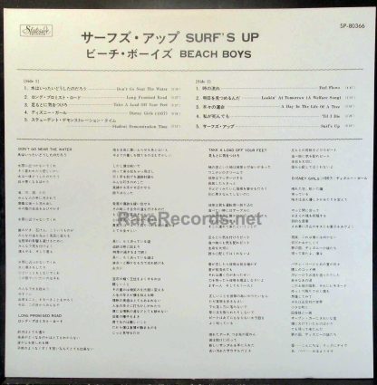 The Beach Boys – Surf's Up 1971 Japan LP
