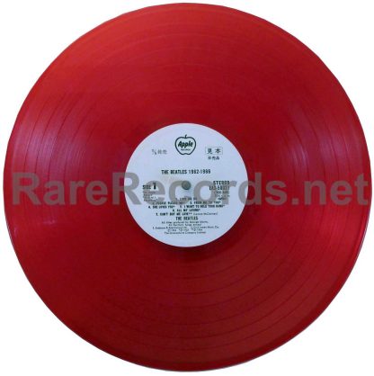 beatles 1962-1966 japan red vinyl promo lp