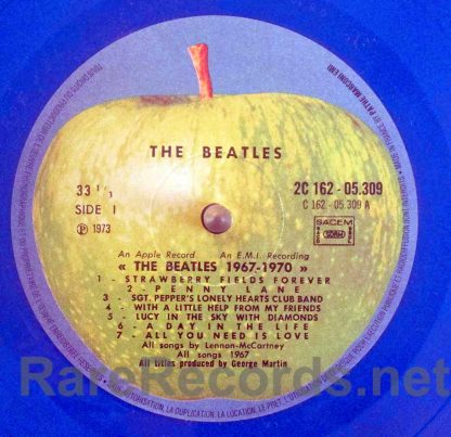 Beatles - 1967-1970 France blue vinyl LP