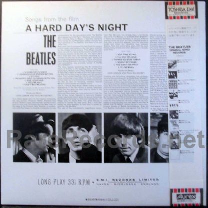 Beatles - A Hard Day's Night red vinyl mono Japan LP