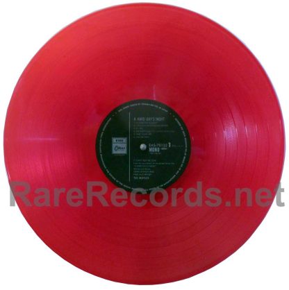 Beatles - A Hard Day's Night red vinyl mono Japan LP