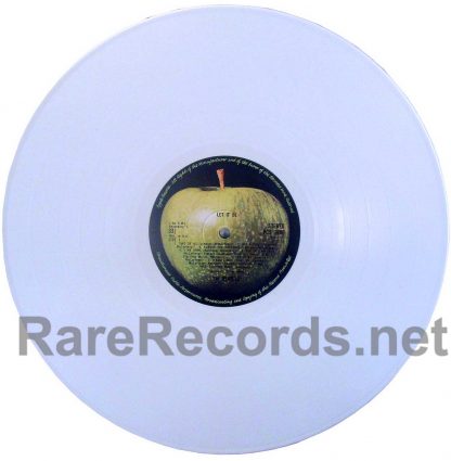 beatles -let it be uk white vinyl lp