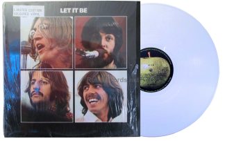 beatles - let it be uk white vinyl lp