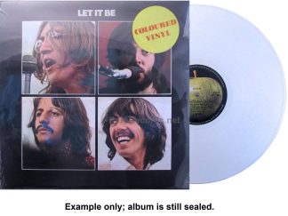 Beatles let it be UK white vinyl LP