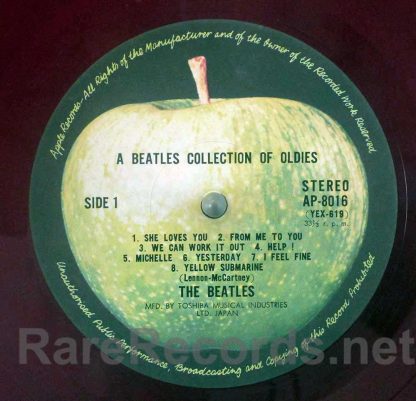 beatles - a collection of beatles oldies red vinyl japan lp