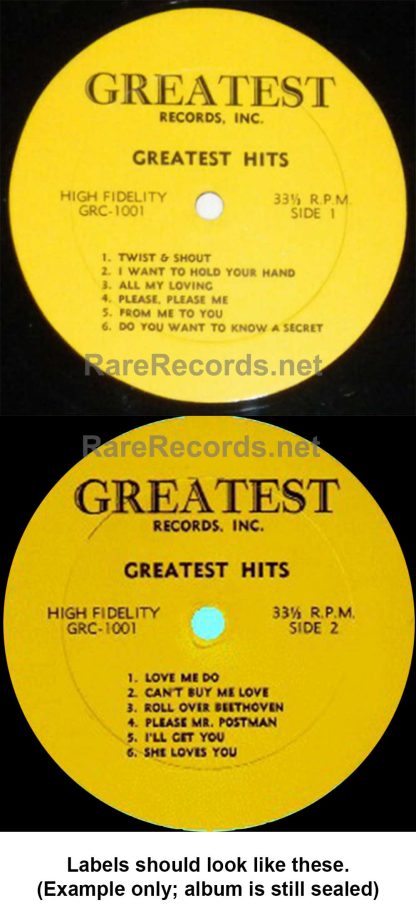 beatles - the original greatest hits u.s. LP