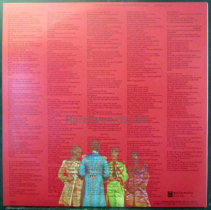 Beatles - Sgt. Pepper 1986 Japan red vinyl mono LP