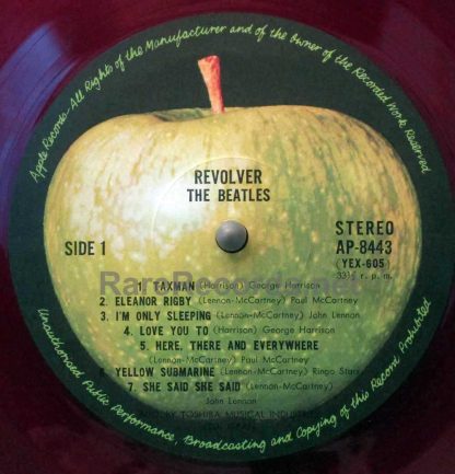 Beatles - Revolver 1969 Japan red vinyl Apple LP