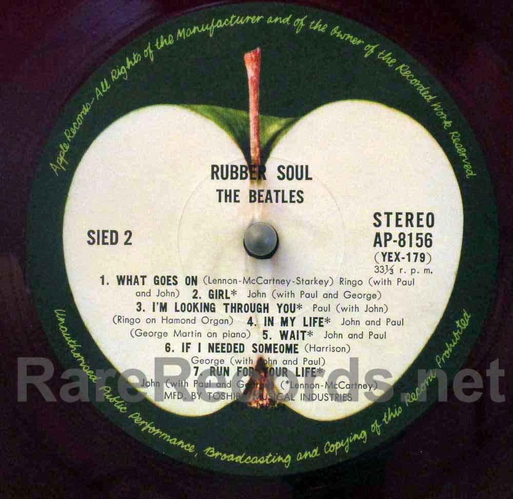 Beatles – Soul Japan red vinyl Apple LP with obi