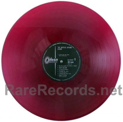 beatles -second album japan red vinyl lp
