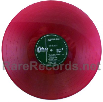 beatles - second album japan red vinyl lp