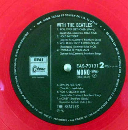 beatles - with the beatles red vinyl japan lp