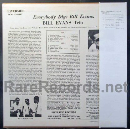 Bill Evans Trio – Everybody Digs Bill Evans Japan LP