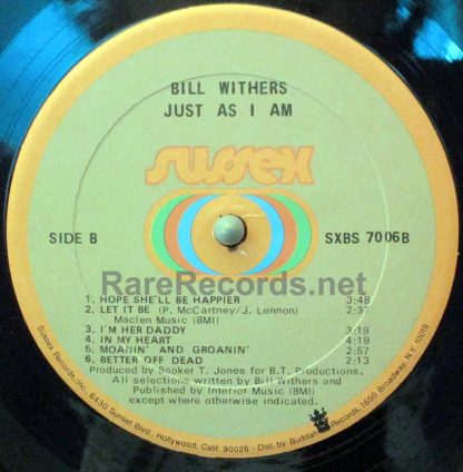 Bill Withers – Just As I Am 1971 U.S. LP