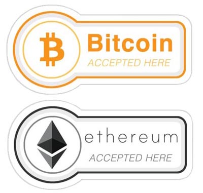 we accept bitcoin and ethereum