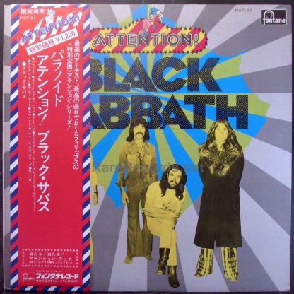 black sabbath attention! japan lp