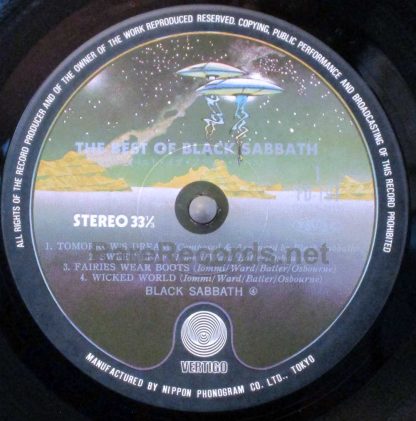 Best of Black Sabbath 1975 Japan LP