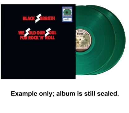 black sabbath we sold our soul for rock n roll green vinyl u.s. lp