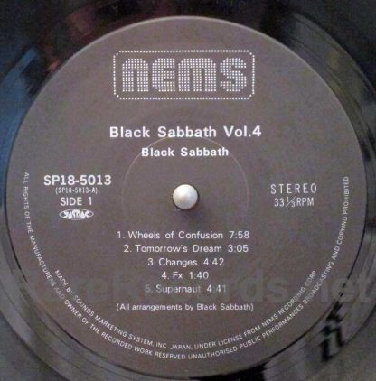 Black Sabbath - Vol. 4 Japan LP