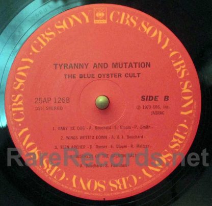 blue oyster cult tyranny and mutation japan lp
