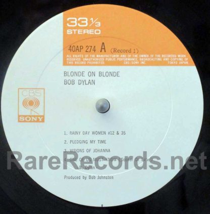 Bob Dylan - Blonde on Blonde Japan LP