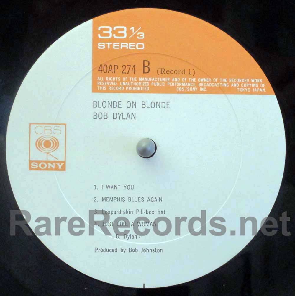 Bob Dylan - Blonde on Blonde Japan 2 LP set with obi