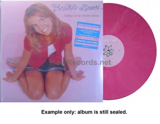 britney spears - baby one more time u.s. pink/white vinyl lp