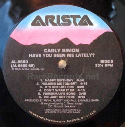 carly simon have you seen me lately? u.s. lp