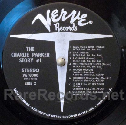 the charlie parker story #1 u.s. stereo LP