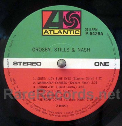 Crosby, Stills and Nash - Crosby, Stills, and Nash Japan LP
