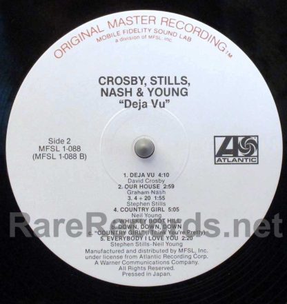 Crosby, Stills, Nash & Young - Deja Vu 1983 U.S. Mobile Fidelity LP