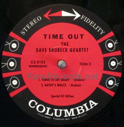 dave brubeck time out classic records 45 rpm u.s. LP