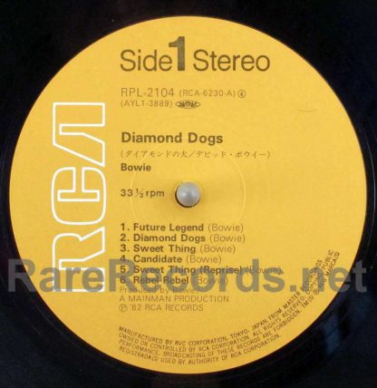 david bowie - diamond dogs japan lp