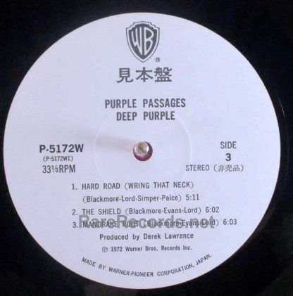 deep purple - purple passages japan promo lp