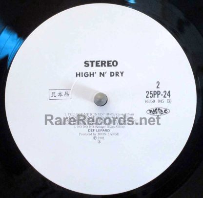 Def Leppard - High 'n' Dry 1981 Japan promo LP