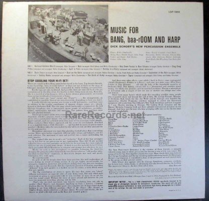 Dick Schory - MDick Schory - Music for Bang, Baaroom and Harp U.S. stereo LP