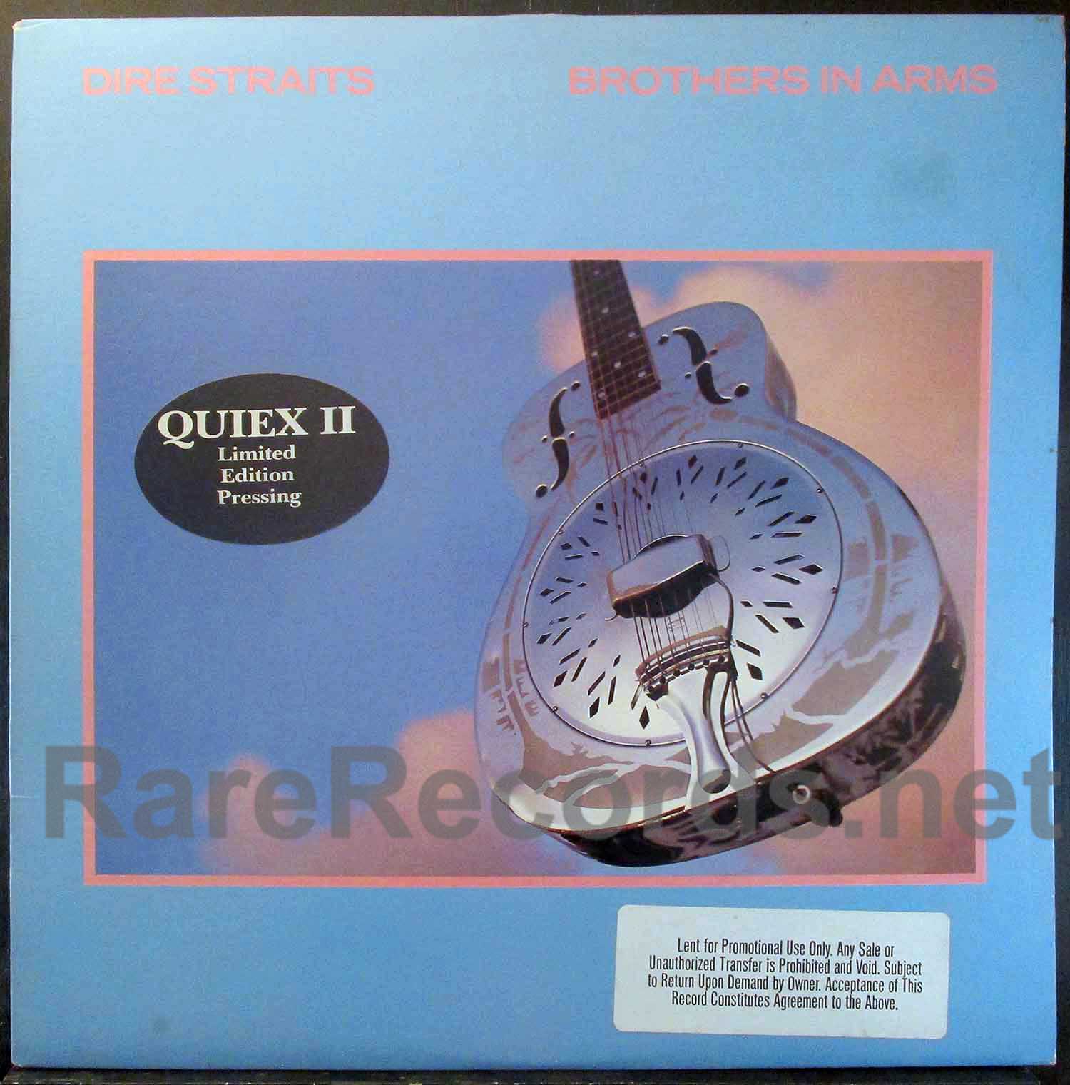 Dire Straits - Brothers in Arms Quiex II vinyl promotional U.S. LP